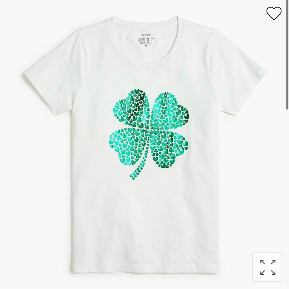 J CREW Clover Graphic Tee